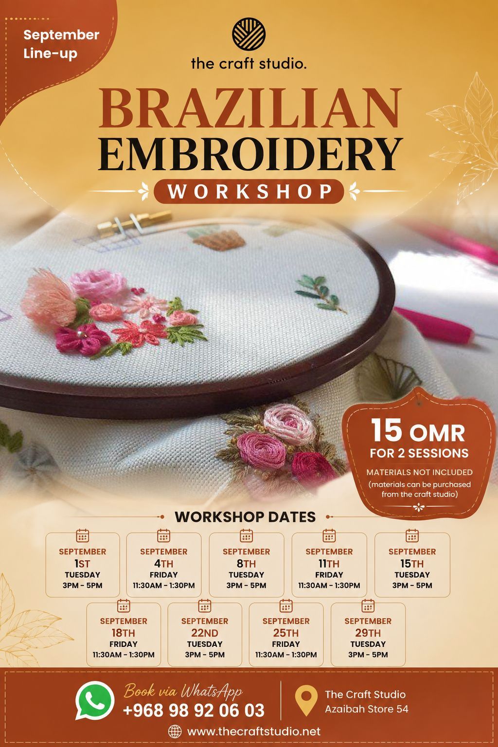 THE CRAFT STUDIO WORKSHOPS