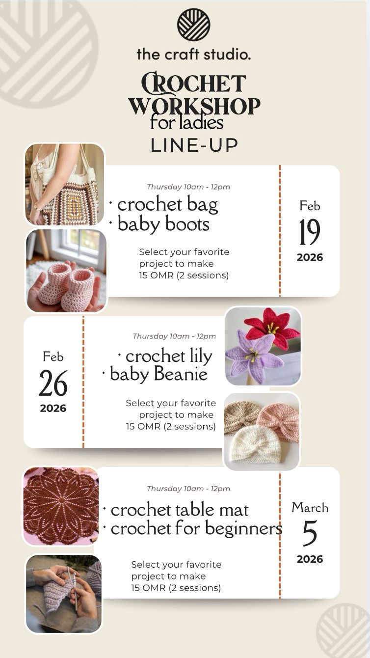 CROCHET WORKSHOP FOR LADIES