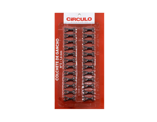 HOOK AND EYE CLOSURES N.3 -1,6 MM
