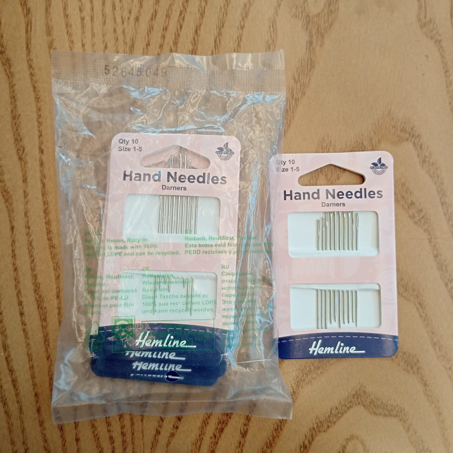 HEMLINE HAND NEEDLES DARNER; Qty 10 / Size 1-5