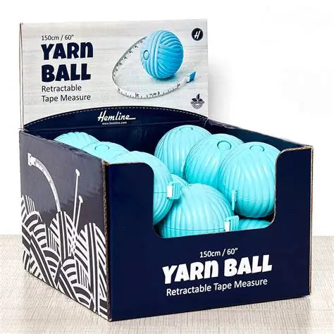 Yarn Ball Retractable Tape Measure – 150cm/60"