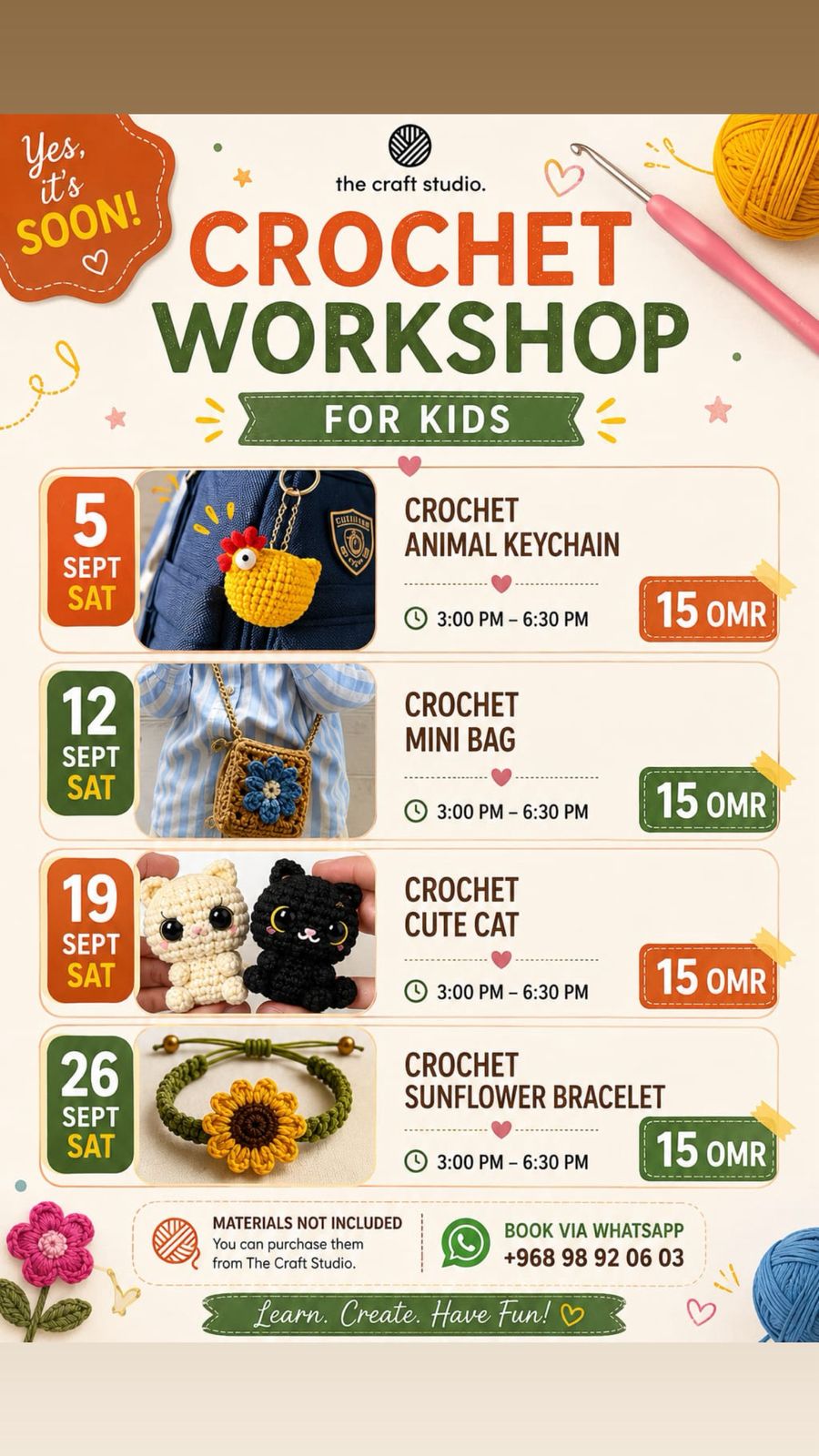 THE CRAFT STUDIO WORKSHOPS