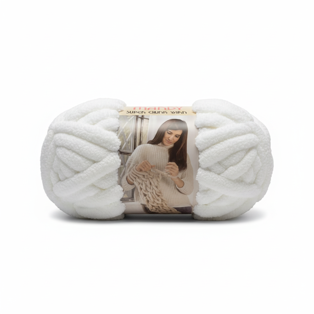 White Mandy Super Chunk Yarn