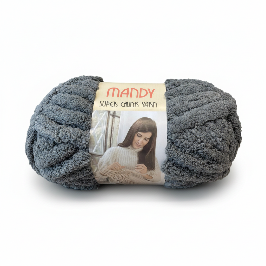 Gray Mandy Super Chunk Yarn