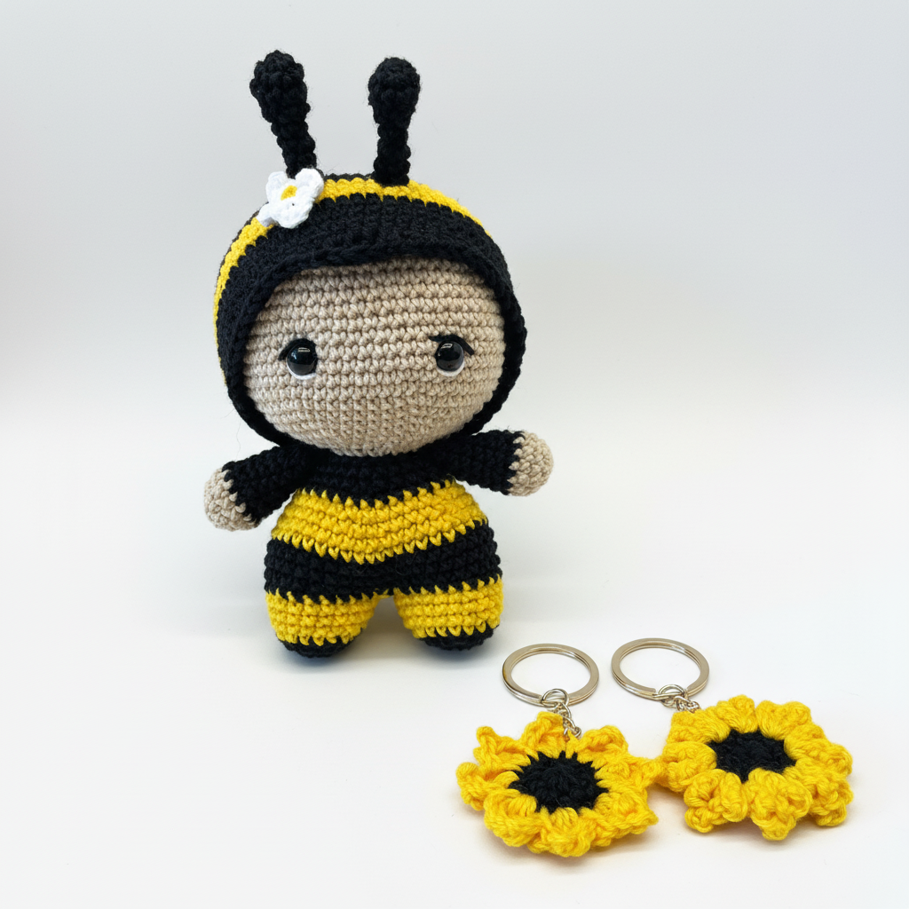 Bee Amigurumi Doll