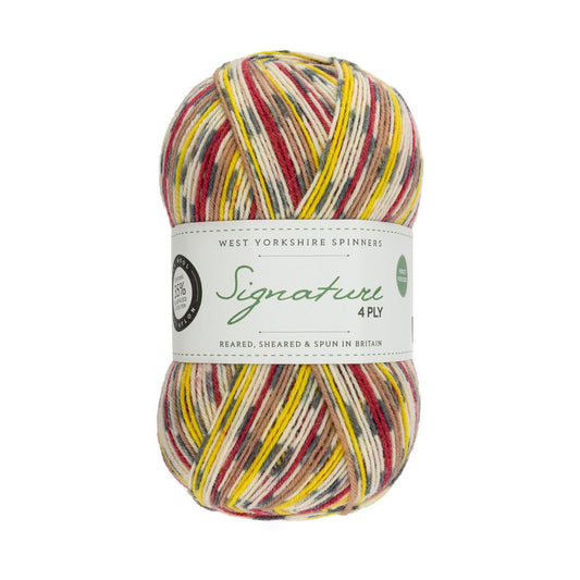 WEST YORKSHIRE SPINNERS SIGNATURE 4 PLY 100 GRM.